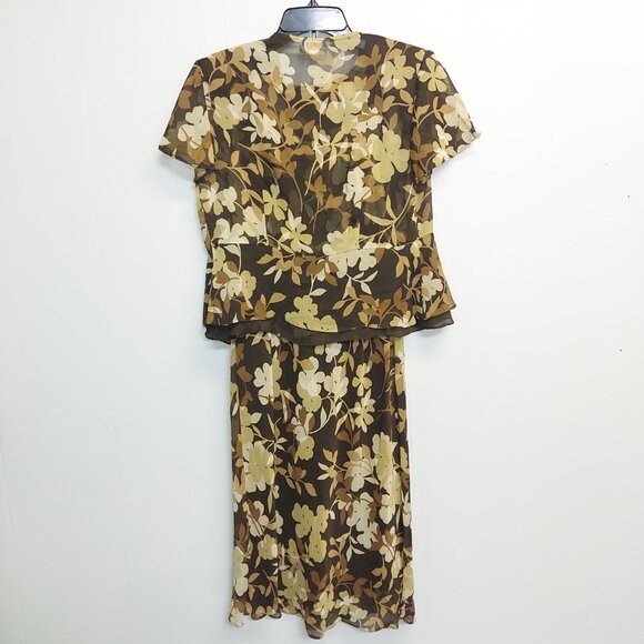 FLORAL TWO PIECE DRESS SET - SIZE 4P - STUDIO I - Picture 4 of 5